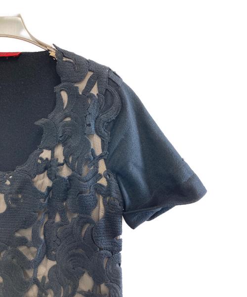 VIVIENNE TAM（ヴィヴィアンタム）VIVIENNE TAM (ヴィヴィアンタム) カットワークデザインワンピース ブラック サイズ:Sの古着・服飾アイテム
