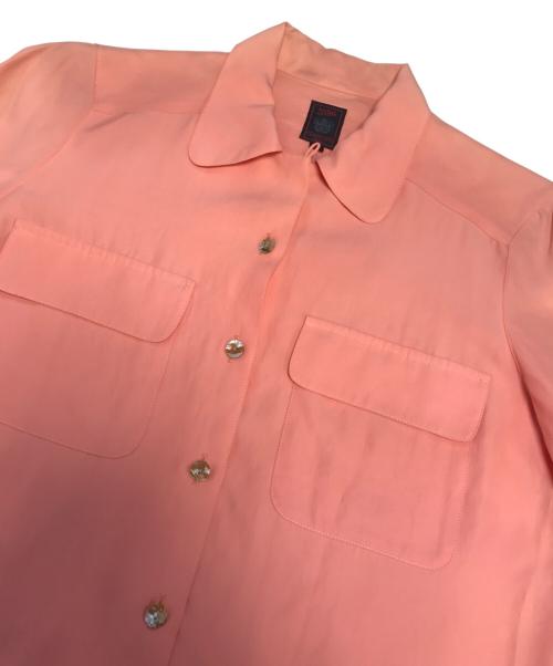 Jean Paul GAULTIER CLASSIQUE（ジャンポールゴルチエクラシック）Jean Paul GAULTIER CLASSIQUE (ジャンポールゴルチエクラシック) 丸襟オープンカラーシャツ ピンク サイズ:40の古着・服飾アイテム