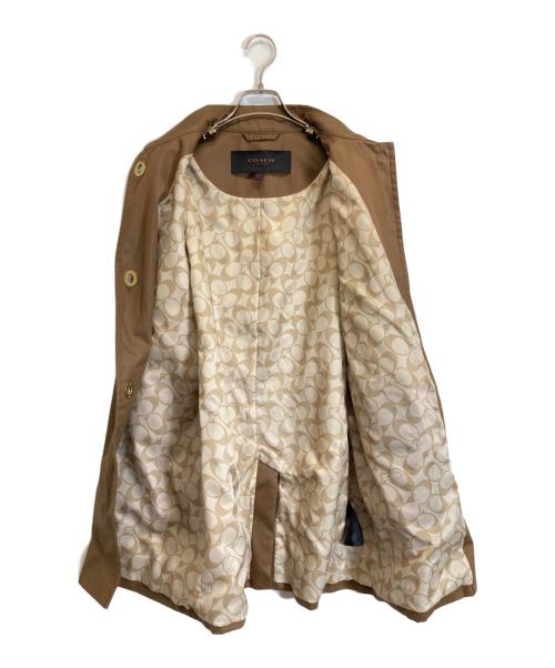 COACH（コーチ）COACH (コーチ) ターンロックステンカラーコート ベージュ サイズ:Sの古着・服飾アイテム
