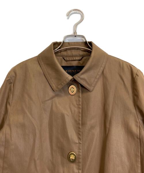 COACH（コーチ）COACH (コーチ) ターンロックステンカラーコート ベージュ サイズ:Sの古着・服飾アイテム