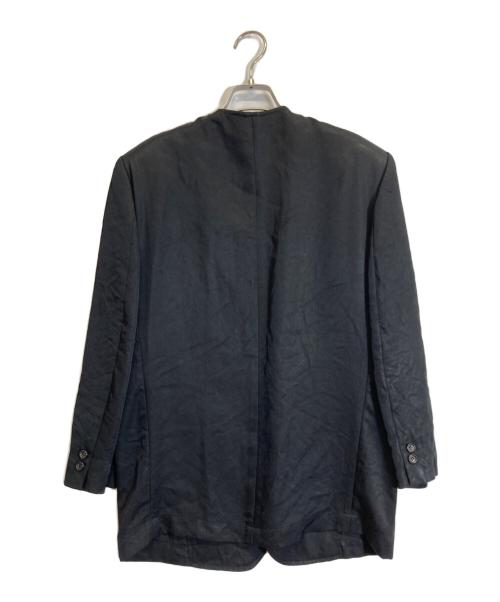 tricot COMME des GARCONS（トリココムデギャルソン）tricot COMME des GARCONS (トリココムデギャルソン) トリアセテートノーカラージャケット ブラック サイズ:-の古着・服飾アイテム