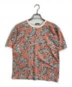 ISSEY MIYAKEイッセイミヤケ）の古着「総柄カットソー」｜レッド