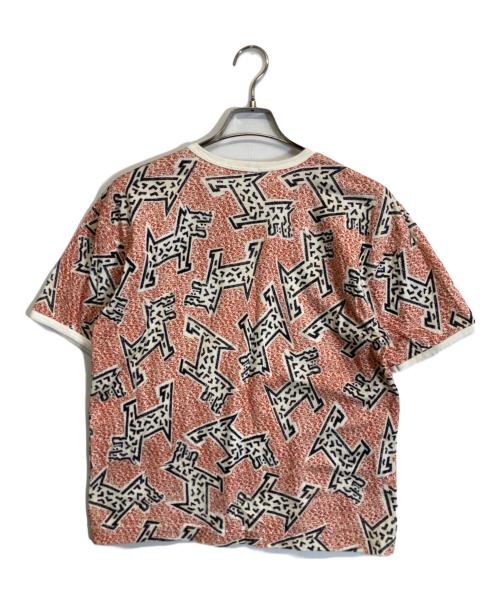 ISSEY MIYAKE（イッセイミヤケ）ISSEY MIYAKE (イッセイミヤケ) 総柄カットソー レッド サイズ:Mの古着・服飾アイテム