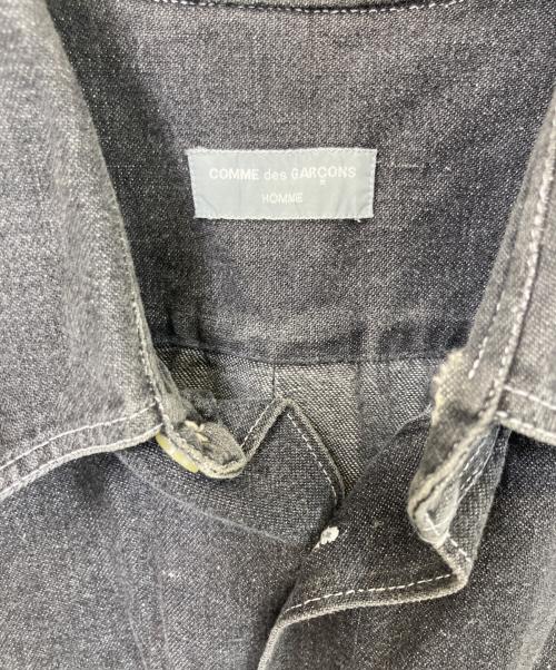 COMME des GARCONS HOMME（コムデギャルソン オム）COMME des GARCONS HOMME (コムデギャルソン オム) デニムシャツ ブラック サイズ:記載なしの古着・服飾アイテム