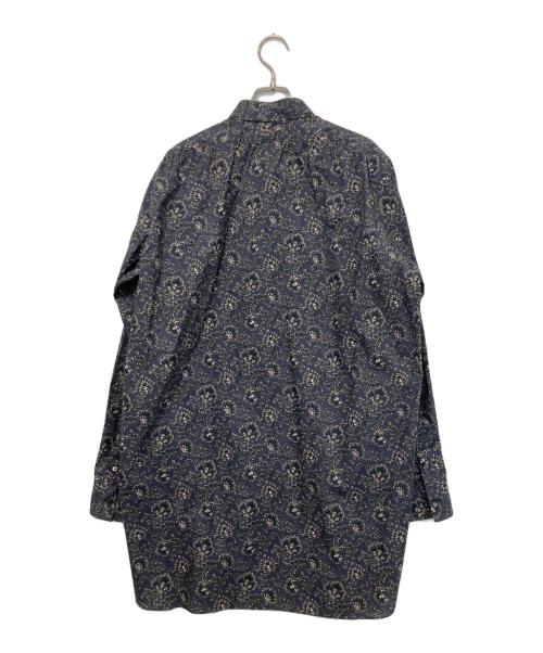 HEUGN（ユーゲン）HEUGN (ユーゲン) コットンフラワープリントレギュラーカラーシャツ パープル サイズ:3の古着・服飾アイテム