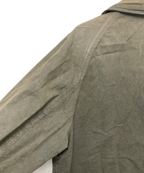 nestrobe confect（ネストローブ コンフェクト）nestrobe confect (ネストローブ コンフェクト) スーピマコットンステンカラーコート カーキ サイズ:3の古着・服飾アイテム
