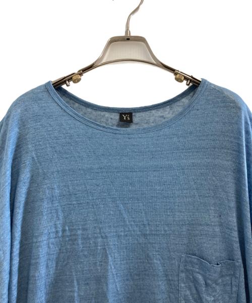 Y's（ワイズ）Y's (ワイズ) リネンカットソー ブルー サイズ:2の古着・服飾アイテム