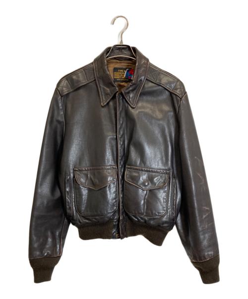 Schott（ショット）Schott (ショット) A-2レザージャケット ブラック サイズ:40の古着・服飾アイテム