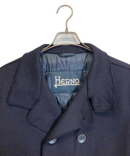 HERNO（ヘルノ）HERNO (ヘルノ) Pコート ネイビー サイズ:52の古着・服飾アイテム