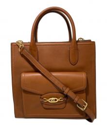 LAUREN RALPH LAUREN（ローレンラルフローレン）の古着「2WAYバッグ」｜ブラウン