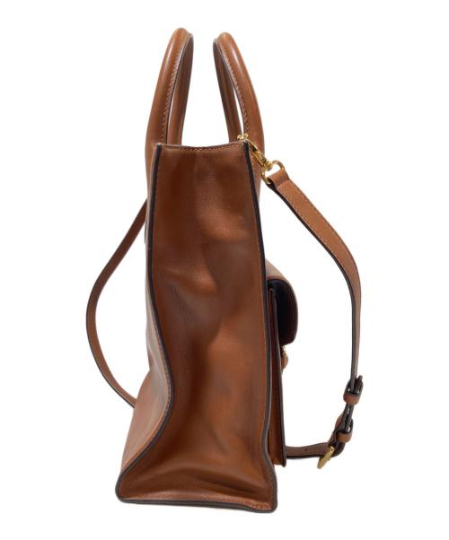 LAUREN RALPH LAUREN（ローレンラルフローレン）LAUREN RALPH LAUREN (ローレンラルフローレン) 2WAYバッグ ブラウンの古着・服飾アイテム