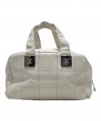 CHANELシャネル）の古着「チョコバー ハンドバッグ」｜ホワイト