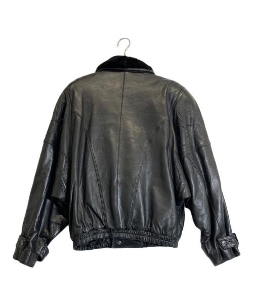 pelle pelle marcbuchanan（ペレ ペレ マーク ブキャナン）pelle pelle marcbuchanan (ペレ ペレ マーク ブキャナン) レザージャケット ブラック サイズ:38の古着・服飾アイテム