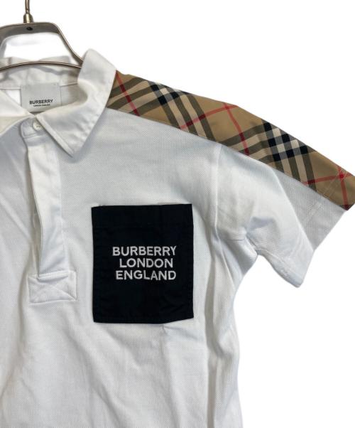 BURBERRY LONDON（バーバリーロンドン）BURBERRY LONDON (バーバリーロンドン) ポロシャツ ホワイト サイズ:140の古着・服飾アイテム