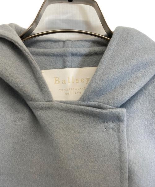 BALLSEY（ボールジィ）BALLSEY (ボールジィ) プレミアムウールリバー フーデッドショートコート ブルー サイズ:34の古着・服飾アイテム