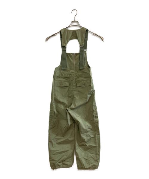 UNGRID（アングリッド）Ungrid (アングリッド) バックデザインミリタリーサロペット カーキ サイズ:FREEの古着・服飾アイテム