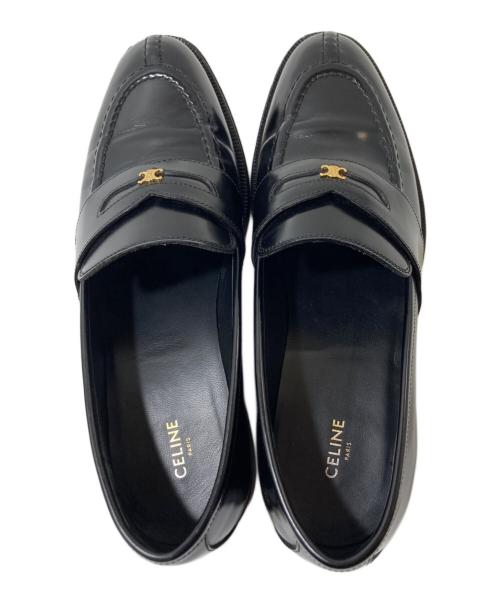 CELINE（セリーヌ）CELINE (セリーヌ) マラケ トリオンフ ローファー ブラック サイズ:37の古着・服飾アイテム
