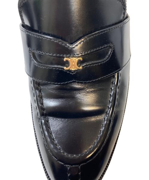 CELINE（セリーヌ）CELINE (セリーヌ) マラケ トリオンフ ローファー ブラック サイズ:37の古着・服飾アイテム