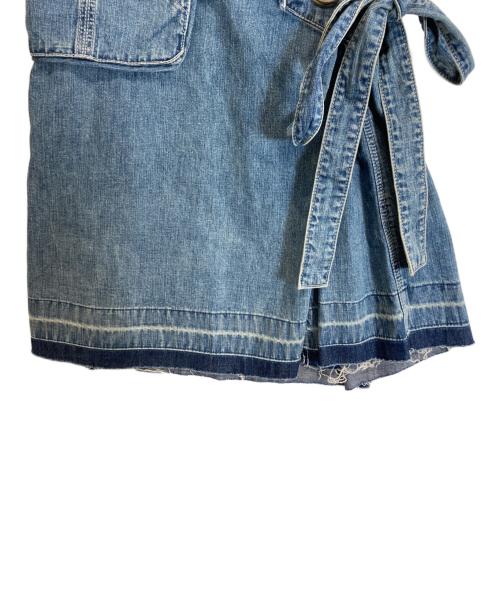 sacai（サカイ）sacai (サカイ) デニムデザインスカート インディゴ サイズ:1の古着・服飾アイテム