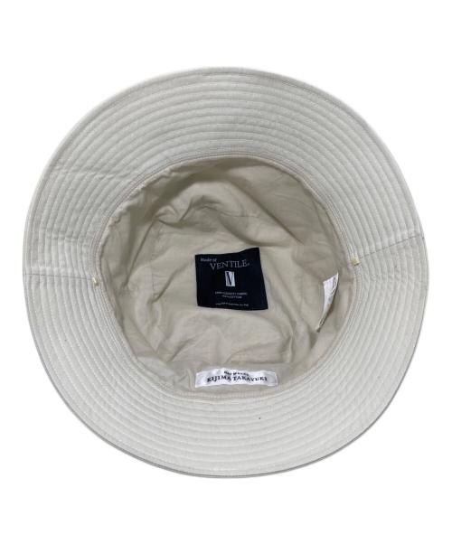 kijima takayuki（キジマタカユキ）KIJIMA TAKAYUKI (キジマタカユキ) ベンタイルコットン バケットハット アイボリー サイズ:3の古着・服飾アイテム