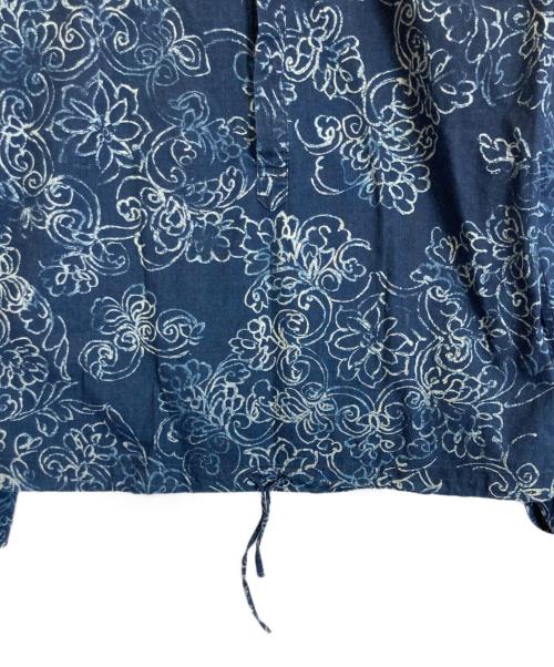 45rpm（45アールピーエム）45rpm (45アールピーエム) インディゴ染め総柄スキッパーシャツ ネイビー サイズ:Mの古着・服飾アイテム