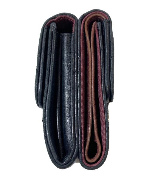 CHANEL（シャネル）CHANEL (シャネル) コンパクトウォレット ブラックの古着・服飾アイテム