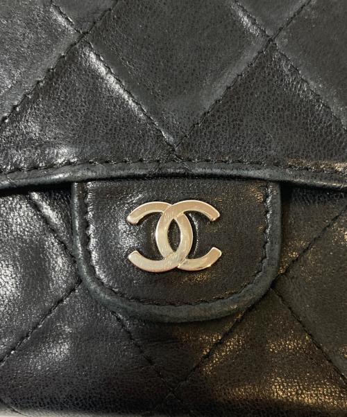 CHANEL（シャネル）CHANEL (シャネル) コンパクトウォレット ブラックの古着・服飾アイテム