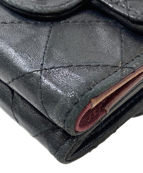 CHANEL（シャネル）CHANEL (シャネル) コンパクトウォレット ブラックの古着・服飾アイテム