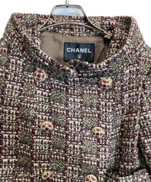 CHANEL（シャネル）CHANEL (シャネル) ツイードジャケット ブラウン サイズ:36の古着・服飾アイテム