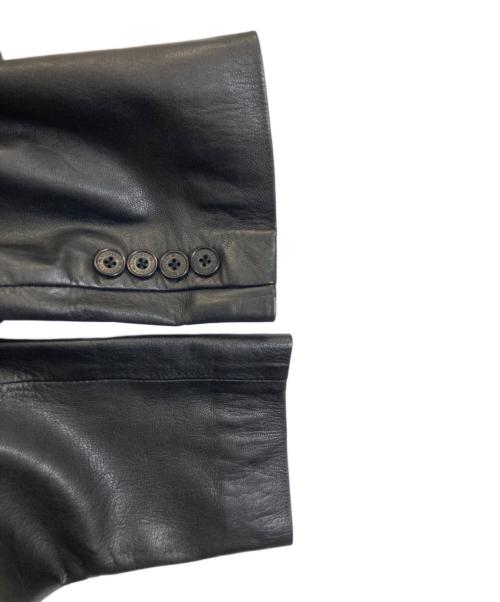 BURBERRY BLACK LABEL（バーバリーブラックレーベル）BURBERRY BLACK LABEL (バーバリーブラックレーベル) ゴートレザーレザージャケット ブラック サイズ:Mの古着・服飾アイテム