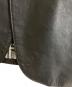 中古・古着 BURBERRY BLACK LABEL (バーバリーブラックレーベル) ゴートレザーレザージャケット ブラック サイズ:M：23000円