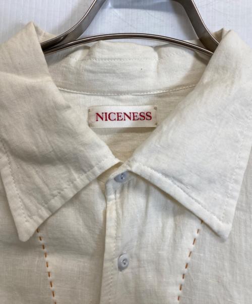 NICENESS（ナイスネス）NICENESS (ナイスネス) シャツ ホワイト サイズ:Lの古着・服飾アイテム