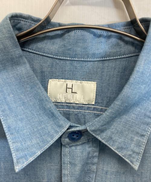 HERILL（ヘリル）HERILL (ヘリル) U.S.N Chambray Shirt インディゴ サイズ:3の古着・服飾アイテム
