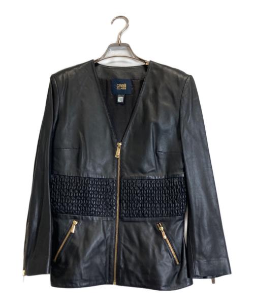 CAVALLI CLASS（カヴァリクラス）cavalli CLASS (カヴァリクラス) ジャケット ブラック サイズ:6の古着・服飾アイテム
