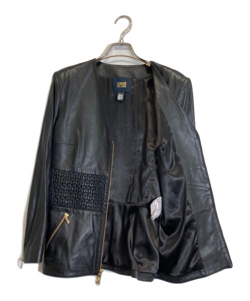CAVALLI CLASS（カヴァリクラス）cavalli CLASS (カヴァリクラス) ジャケット ブラック サイズ:6の古着・服飾アイテム