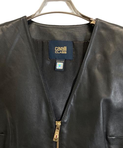 CAVALLI CLASS（カヴァリクラス）cavalli CLASS (カヴァリクラス) ジャケット ブラック サイズ:6の古着・服飾アイテム