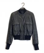 JUST CAVALLIジャストカヴァリ）の古着「レザージャケット」｜ブラック