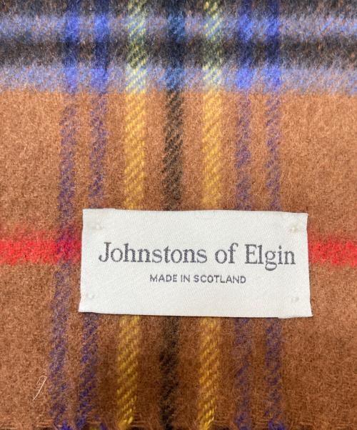 JOHNSTONS OF ELGIN（ジョンストンズオブエルガン）JOHNSTONS OF ELGIN (ジョンストンズオブエルガン) カシミヤマフラー ブラウンの古着・服飾アイテム
