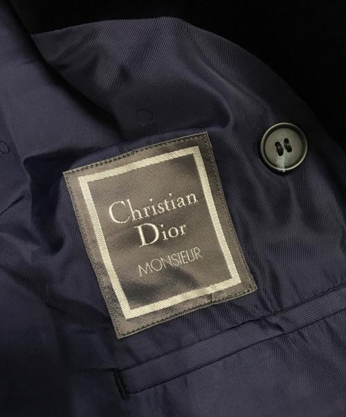 Christian Dior MONSIEUR（クリスチャンディオールムッシュ）Christian Dior MONSIEUR (クリスチャンディオールムッシュ) テーラードベロアジャケット ネイビー サイズ:1の古着・服飾アイテム