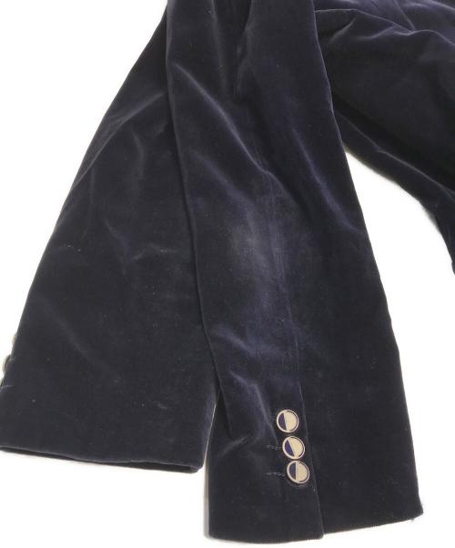 Christian Dior MONSIEUR（クリスチャンディオールムッシュ）Christian Dior MONSIEUR (クリスチャンディオールムッシュ) テーラードベロアジャケット ネイビー サイズ:1の古着・服飾アイテム