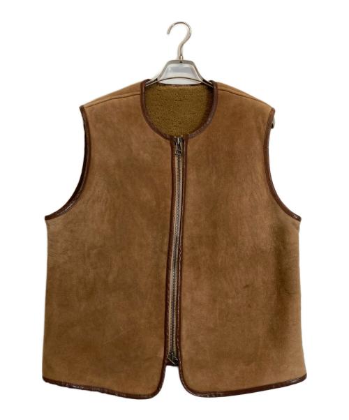 naissance（ネサーンス）NAISSANCE (ネサーンス) ラムムートンベスト ベージュ サイズ:XLの古着・服飾アイテム