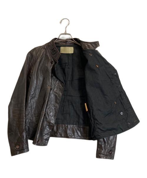 aski kataski（アスキカタスキ）aski kataski (アスキカタスキ) レザージャケット ブラウン サイズ:38の古着・服飾アイテム
