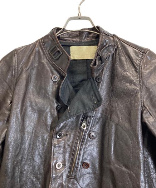 aski kataski（アスキカタスキ）aski kataski (アスキカタスキ) レザージャケット ブラウン サイズ:38の古着・服飾アイテム