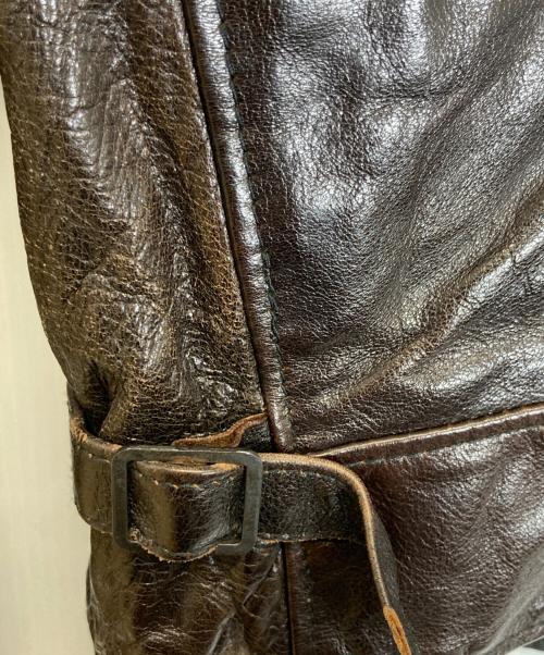 aski kataski（アスキカタスキ）aski kataski (アスキカタスキ) レザージャケット ブラウン サイズ:38の古着・服飾アイテム