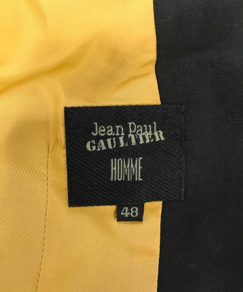 Jean Paul Gaultier homme（ジャンポールゴルチェオム）Jean Paul Gaultier homme (ジャンポールゴルチェオム) ダブルジャケット ブラック サイズ:48の古着・服飾アイテム