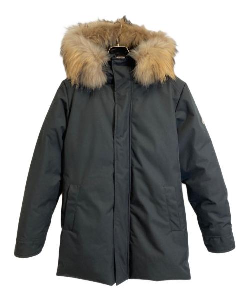 Pyrenex（ピレネックス）Pyrenex (ピレネックス) ラクーンファー付きフーデッドダウンジャケット ブラック サイズ:Mの古着・服飾アイテム