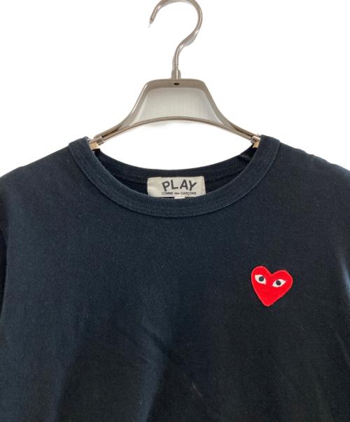 PLAY COMME des GARCONS（プレイコムデギャルソン）PLAY COMME des GARCONS (プレイコムデギャルソン) ロングスリーブカットソー ブラック サイズ:Lの古着・服飾アイテム