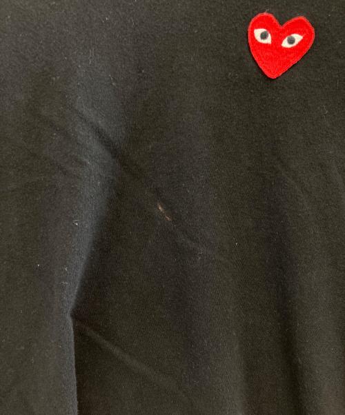 PLAY COMME des GARCONS（プレイコムデギャルソン）PLAY COMME des GARCONS (プレイコムデギャルソン) ロングスリーブカットソー ブラック サイズ:Lの古着・服飾アイテム