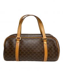 CELINE（セリーヌ）の古着「マカダム柄ミニボストンバッグ」｜ブラウン