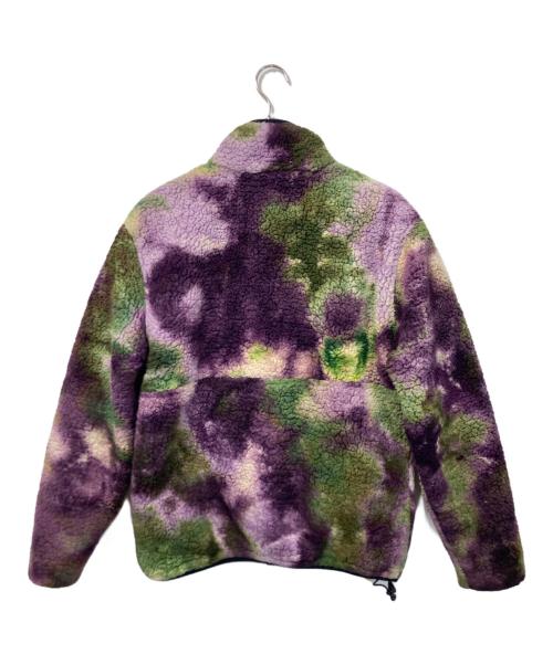 stussy（ステューシー）stussy (ステューシー) リバーシブルフリースジャケット パープル×グリーン サイズ:Mの古着・服飾アイテム